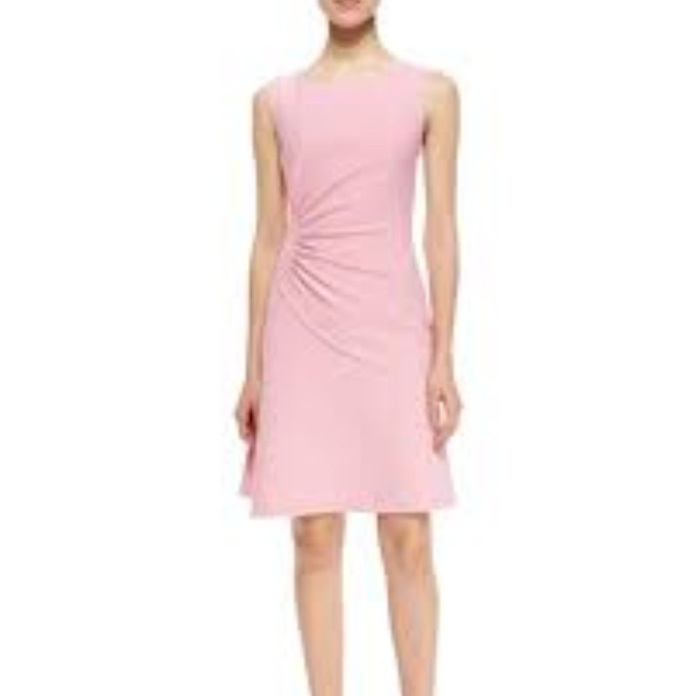 DVF "Dayna" Pink dress with ruching